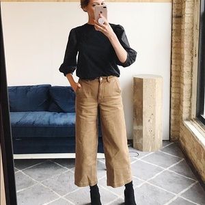 Everlane wide leg crop pants